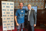 Matthew Offord MP with Merijn Tinga - the Plastic Soup Surfer 