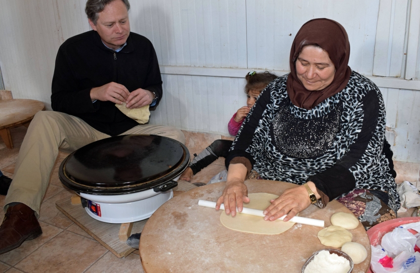 Syrian Refugee Camp Bread Making