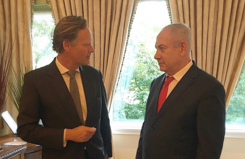 Matthew Offord MP with PM Netanyahu