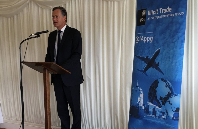Matthew Offord MP at the launch of the report in Parliament