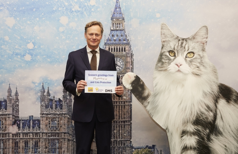 Matthew Offord MP at the Cats Protection reception