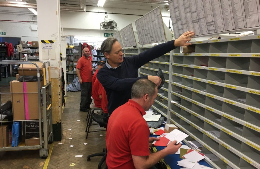 Matthew Offord MP joins local posties as they deliver to Edgware and Burnt Oak