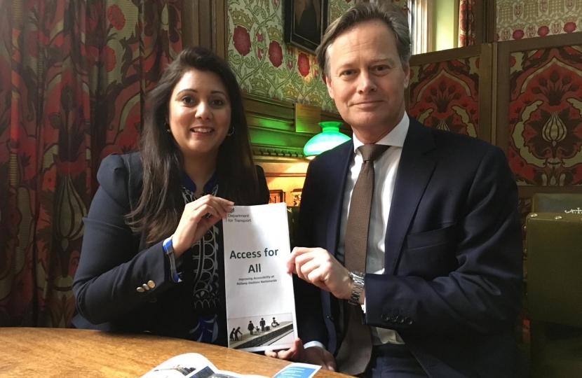 Matthew Offord MP with Transport Minister Nusrat Ghani