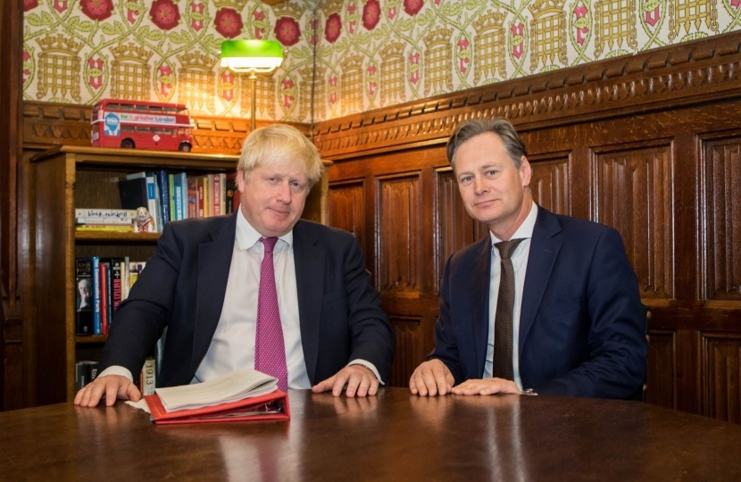 Matthew Offord MP with Prime Minister Boris Johnson