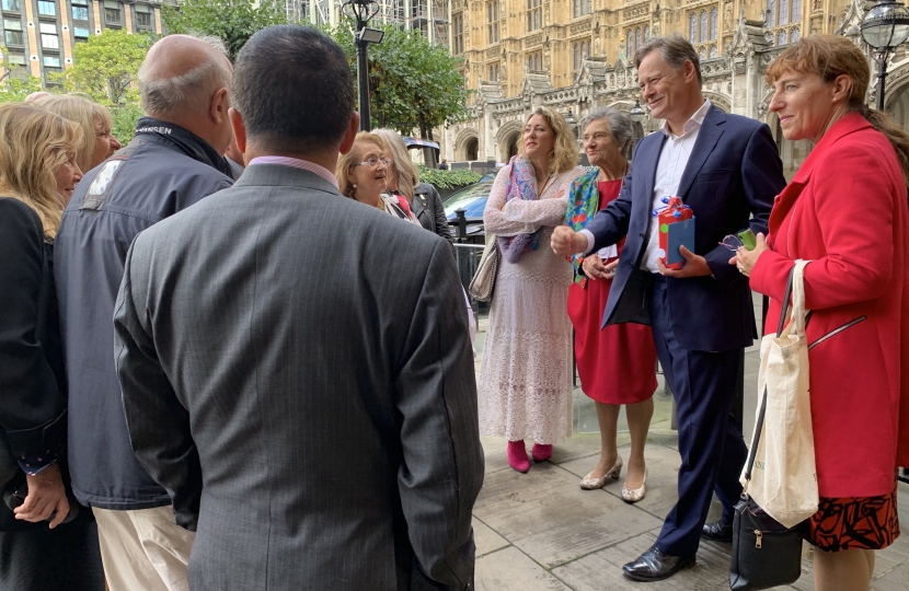 Matthew Offord with Hendon constituents and the Mayor of Barnet