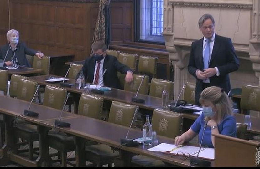 Matthew speaking during the Westminster Hall debate