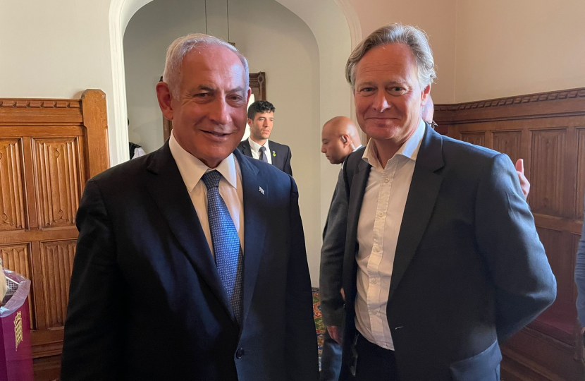 Matthew Offord MP with Benjamin Netanyahu 