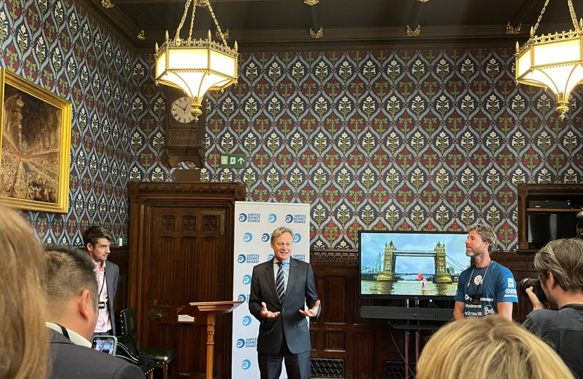 Matthew Offord MP at the Plastic Soup event 
