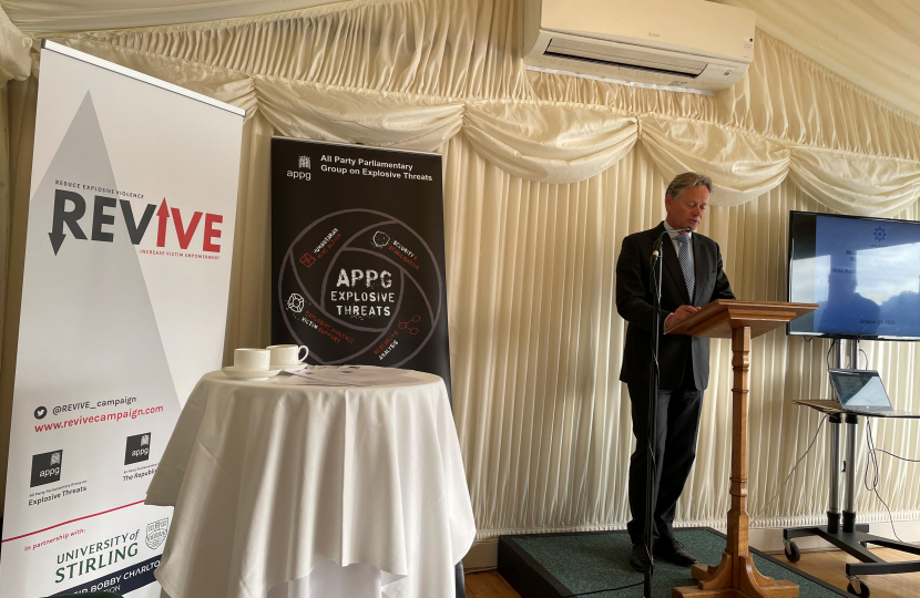 Matthew Offord MP speaking at the event 