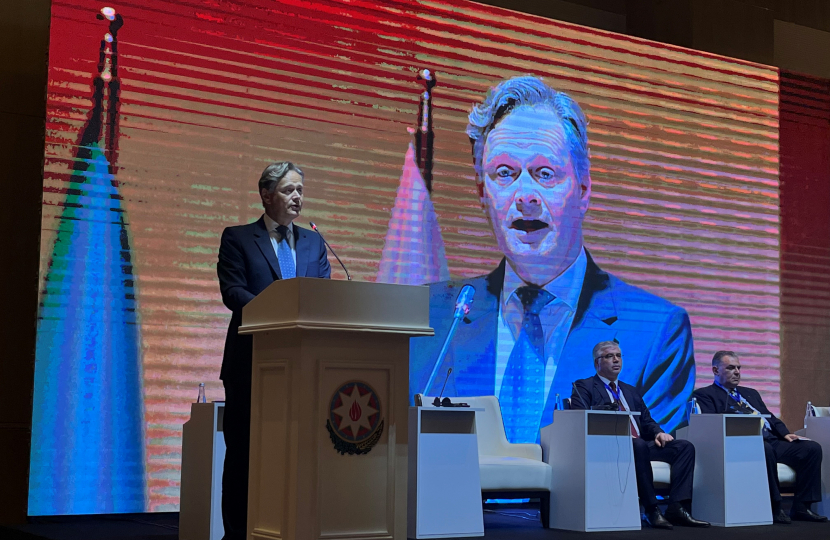 Matthew Offord MP speaking in Baku