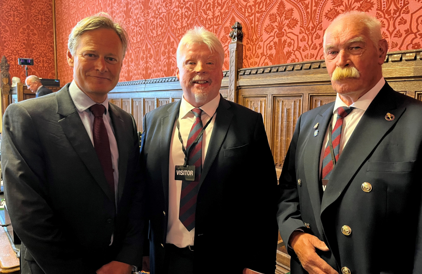 Matthew Offord MP with Simon Weston CBE and Tom Thorne