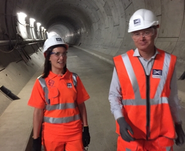 Crossrail tunnel under London