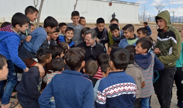 Matthew Offord in the Syrian Refugee Camp
