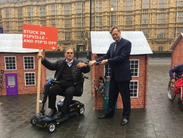 Matthew Offord MP with his constituent John