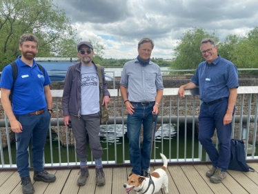 Matthew Offord MP at the Welsh Harp