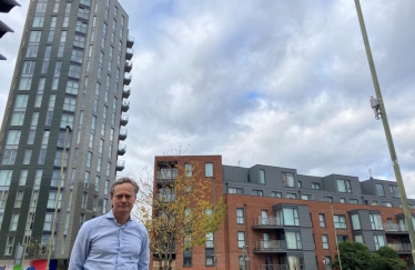 Matthew Offord MP at Zenith Close in Colindale