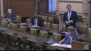 Matthew speaking during the Westminster Hall debate